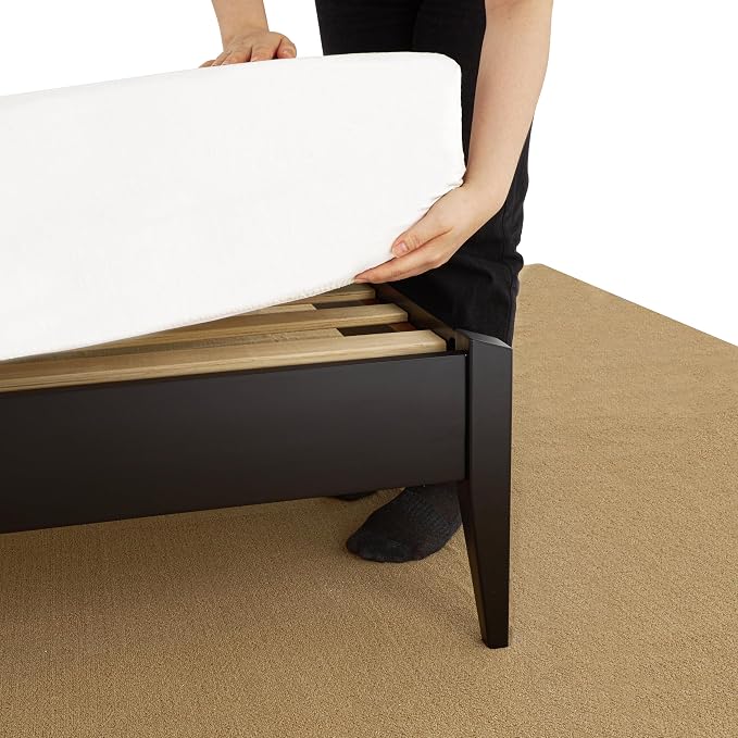 Bme Dinkee King Platform Bed Frame Wood 15 Inch - Image 6