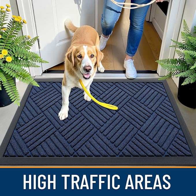 OLANLY Front Door Mat Outside Entrance 47x23, Waterproof Heavy-Duty Doormat | - Image 6