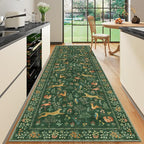 DUKINO 3x10 Washable Runner Rug, Non Slip Animal Rug by DUKINO
