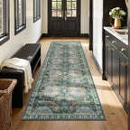 2x6 Hallway Runner Rug, Washable Vintage Retro Long Runner Rugs - Image 3