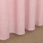 YoungsTex Light Pink Linen Curtains 63 Inch Length - Image 7