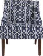 Homepop Home Decor Upholstered Classic Swoop Arm Accent Chair Accent Chairs - Image 5