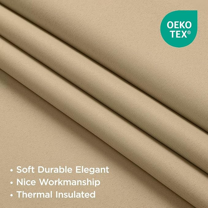 Joydeco White Blackout Curtains 96 Inches Long - Image 4