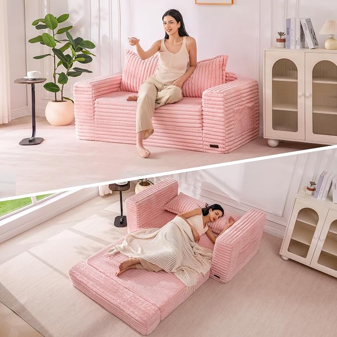 MAXYOYO Convertible Sofa Bed, 2 in 1 Folding Couch Bed by MAXYOYO