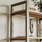 IRONCK Bookshelf 6-Tier Ladder Shelf 110 lbs or Shelf Display Shelf Vintage - Image 4