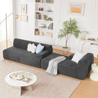 Weture 107" Modular Sectional Cloud Couch, Boneless couches Sponge sectionals - Image 5