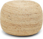 · REDEARTH · Jute Circular Jute Pouf Ottoman - Image 4