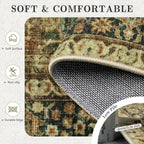 6x9 Area Rugs - Washable Vintage Retro Living Room Rug, Soft Ultra Thin Non - Image 7