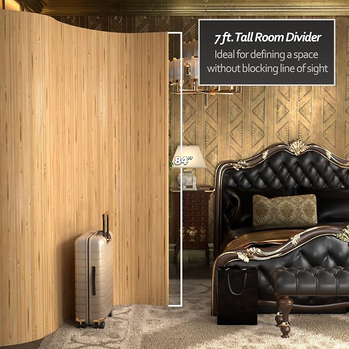 7 ft. Tall Reversible Bamboo Wave Screen - Image 4