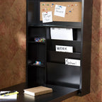 SEI Furniture - Minford Fold-out Convertible Desk - Black - Transitional Design - Image 5