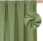 Light Filtering 48 Inch Linen Curtains - Image 3