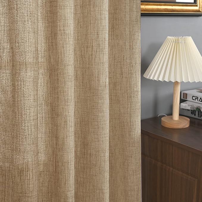 YoungsTex Burlap Linen Curtains 72 Inch Length - Image 8