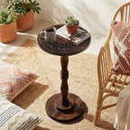 Rustic Wooden End Table 12x22 - Image 4