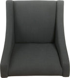 Homepop Home Decor | Upholstered Classic Swoop Arm Accent Chair | Accent Chairs - Image 6