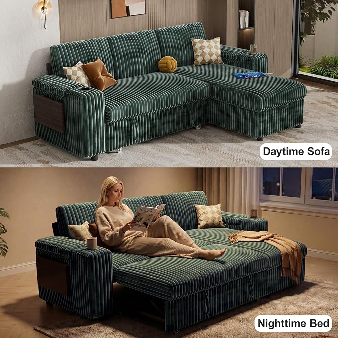 Vipbear 86" Modular Sectional Sleeper Sofa - Image 5