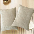 CaliTime Decorative Standard Throw Pillow Covers 26 X 20 Inches Light Taupe | - Image 5