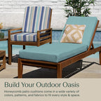 Honeycomb Outdoor Chaise Lounge Cushion - Image 4