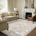 Living Room 6x9 Area Rugs: Farmhouse Washable Ultra Soft Carpet by HYHAOYUNLAI