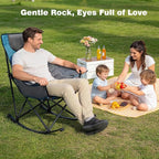 SUNNYFEEL Oversized Rocking Camping Chair, Fully Padded Patio Chair - Image 6