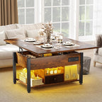 YITAHOME 4-in-1 Lift Top Coffee Table - Image 2
