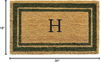 Calloway Mills 153041830H Sage Green Border 18" x 30" Monogram Doormat - Image 2