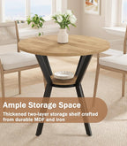 Round Kitchen Tables for 2-4, 31.5" Small Dining Tables - Image 2
