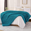 L'AGRATY Chunky Knit Throw Blanket by LAGRATY