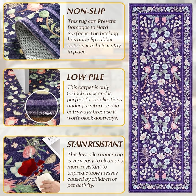 Runner Rug, 2x6 Washable Runners - Image 3
