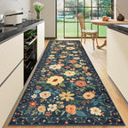 DUKINO 3x10 Runner Rug, Washable Kitchen Runner Rug Non Slip, Low Pile by DUKINO