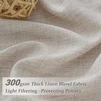 Extra Long Sheer Curtains 108 Inches Long 2 Panels Set - Image 2
