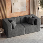 MONVANE 75" Loveseat Sofa, Comfy Chenille Cloud Couch - Image 6