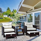 Pamapic 5 Pieces Patio Furniture Set, Rattan Balcony Furniture - Image 3