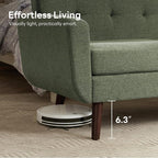 Tbfit 65" W Loveseat Sofa, Mid Century Modern Couches Love Seats - Image 6