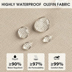 Rocking Chair Cushions with Pillow, Waterproof and Fade-Resistant Thicken - Image 3