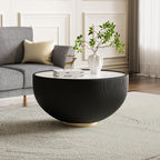 Round Marble Coffee Table Set of 2, 2 Piece Coffee Table and End Table - Image 7