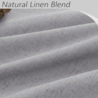 Grey 100% Blackout Curtains 63 Inch Length 2 Panels Set - Image 3