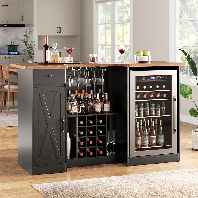 72" U-Shape Liquor Cabinet - Image 6