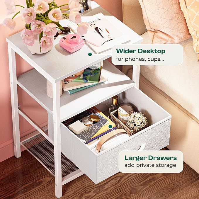Huuger Nightstand Set of 2, Night Stand - Image 6
