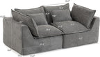 Boneless Loveseat Couch Sectional Cloud Couch Oversized Modular Sectional Sofa - Image 2