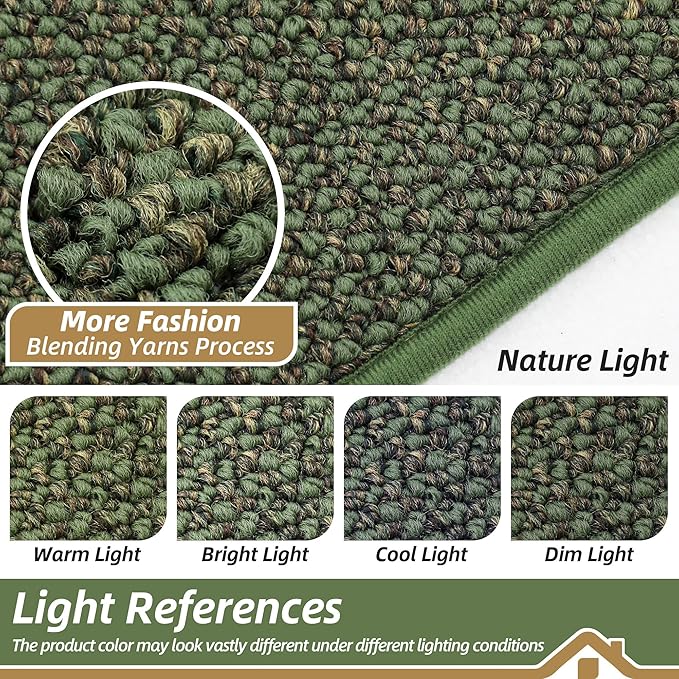 BEQHAUSE Dirt Trapper Door Mat 20" x 32", Non-Slip Washable Doormats, Low - Image 5