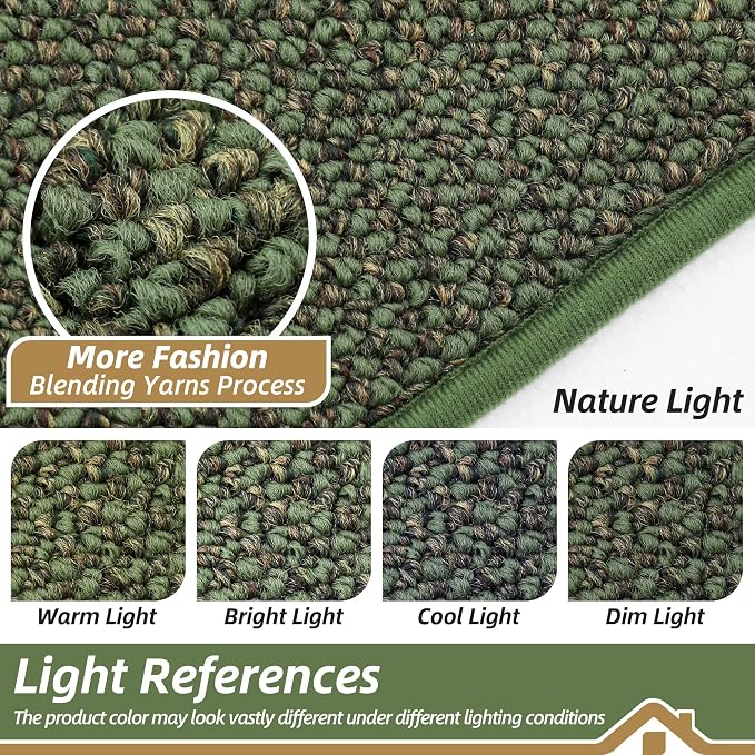 BEQHAUSE Dirt Trapper Door Mat 24" x 60", Non-Slip Washable Doormats, Low - Image 5