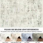6x9 Washable Area Rug for Living Room Bedroom: Non-Slip Modern Gray White | - Image 8
