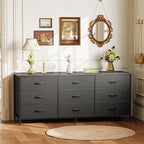 Huuger 9 Drawer Dresser, 55 Inch TV Stand - Image 6