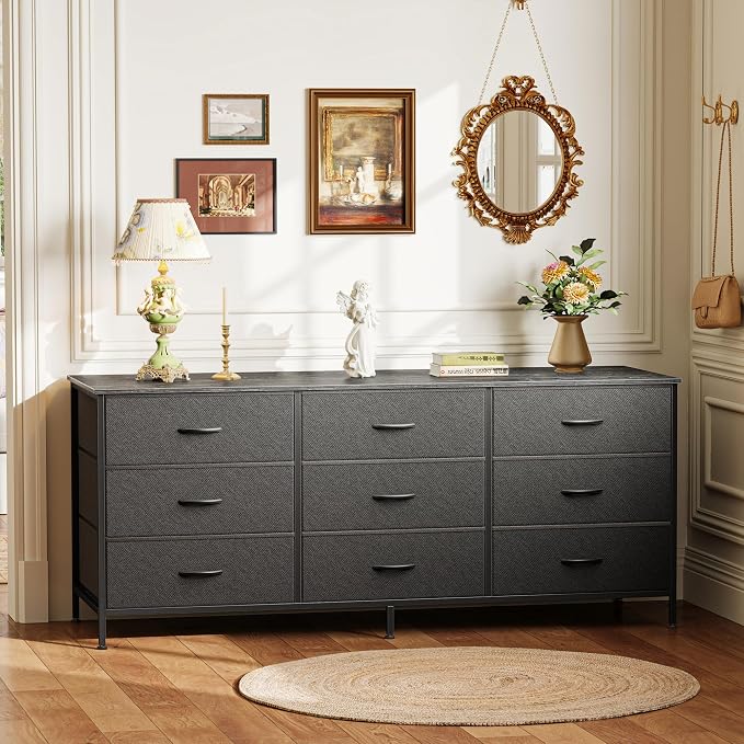 Huuger 9 Drawer Dresser, 55 Inch TV Stand - Image 6