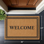 Barnyard Designs Natural Coco Coir Non-Slip Doormat | Heavy-Duty Welcome Mat - Image 3
