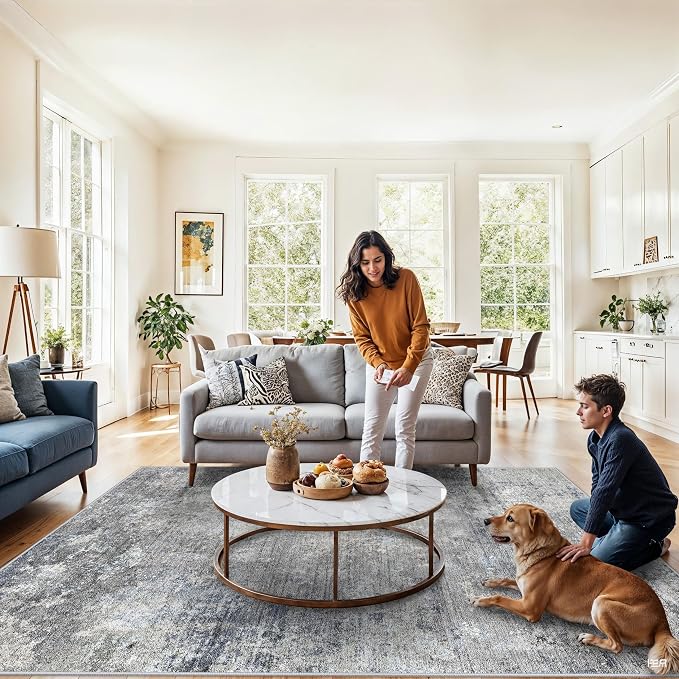 7x9 Washable Living Room Rug - Image 8