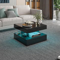 HedoAjim Small Black Led Coffee Table by HedoAjim