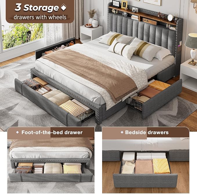 EnHomee Queen Size Bed Frame - Image 3