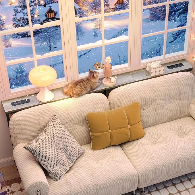 Huuger 78.7 Inch Behind Couch Table - Image 8