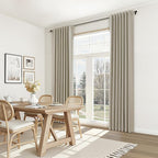 Extra Long 100% Blackout Linen Curtains - Image 8